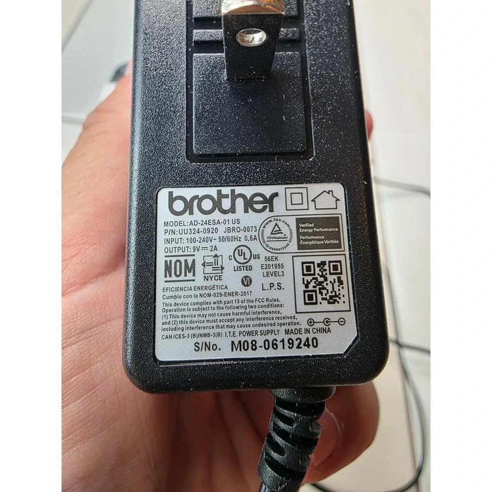 Brother P-Touch PT-2040 Label Maker Desktop Labeling System‎ Power Adapter F2